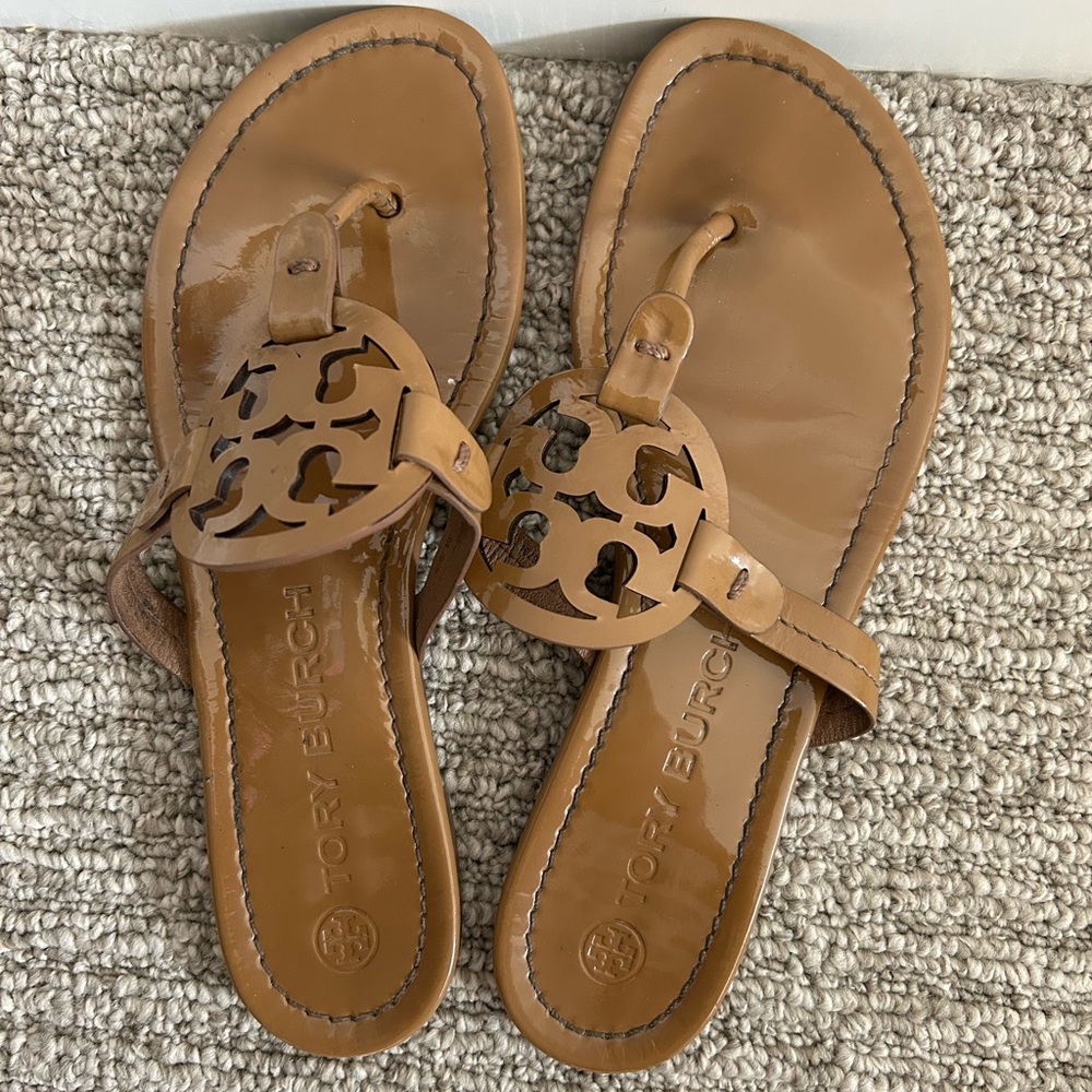 Tory Burch Miller Patent Leather Sandals